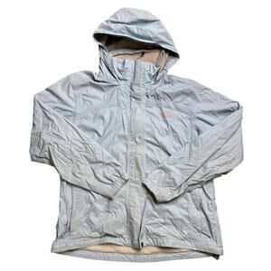 THE NORTH FACE TNF L LARGE JACKET USED HIKING OUTDOOR NYLON WINDBREAKER BLUE